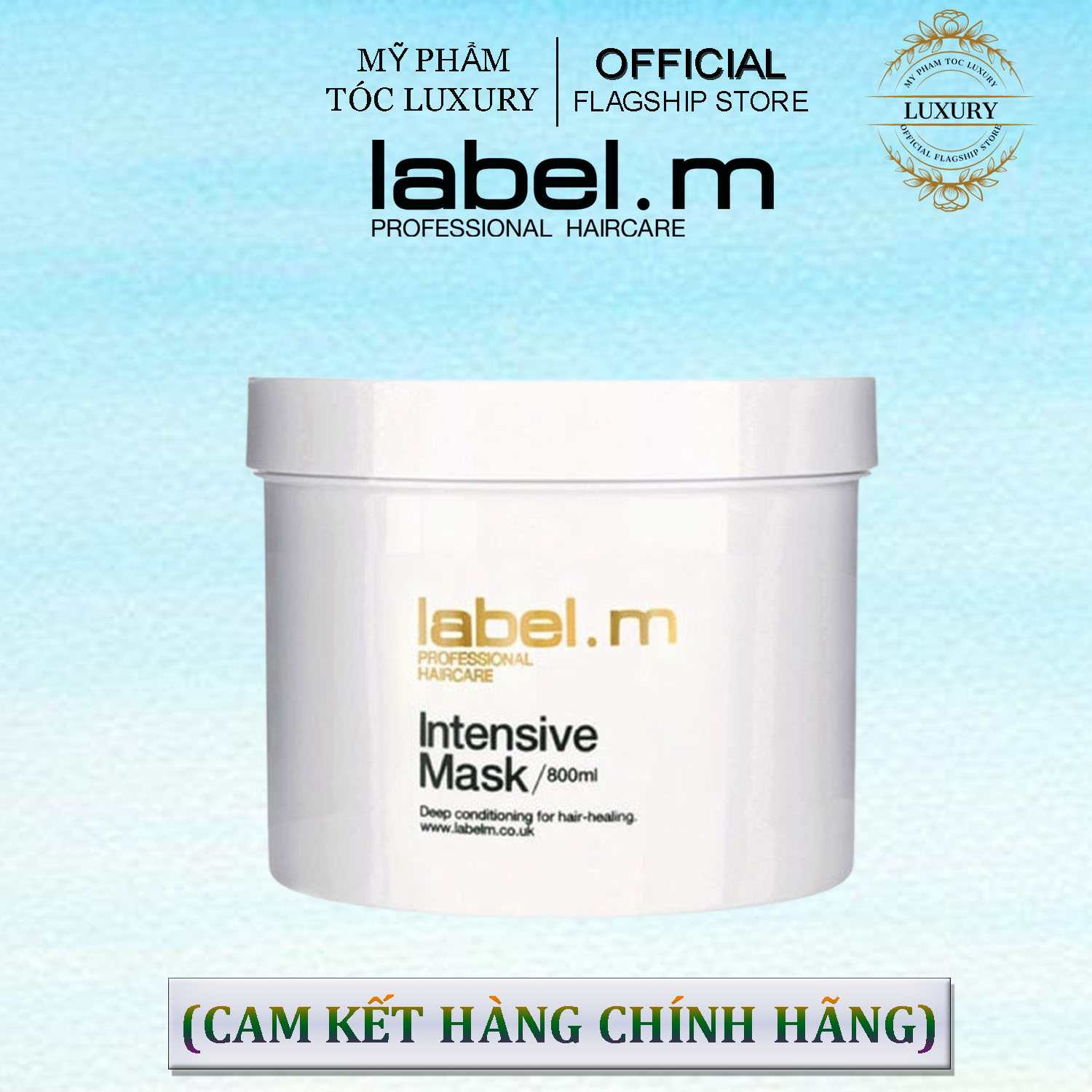 Mặt nạ điều trị tóc hư tổn phục hồi và tái tạo cấu trúc tóc Label.m Intensive 800ml